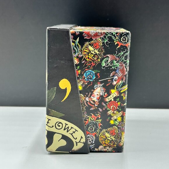 Ed Hardy Watch Women White Silver Floral Dial Silicone Band New Battery - Picture 16 of 16